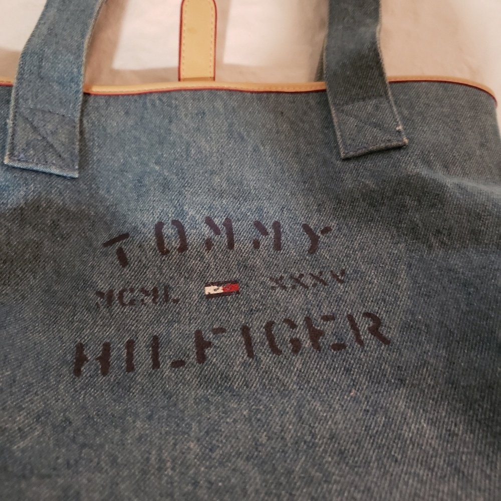 Denim colored Tommy Hilfiger bag